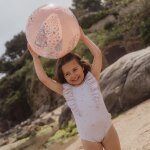 Maillot de bain 1 pi�ce � volants dreamy stripes (3 - 4 ans)