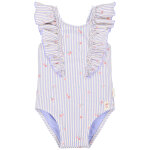 Maillot de bain 1 pi�ce � volants dreamy stripes (3 - 4 ans)
