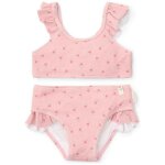 Maillot de bain 2 pices  volants sunny flowers blush (3 - 4 ans)
