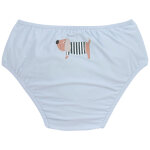 Maillot de bain anti - fuite illusion bleu (7 - 12 mois)