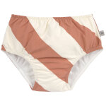 Maillot de bain couche rayures terre et sel marin (7 - 12 mois)