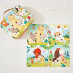 Malette de 4 petits puzzles animaux de la ferme (6 � 16 pi�ces)