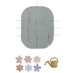 Mallette textile green toy flower garden