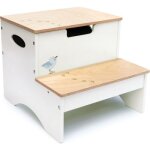 Marche pied fort en bois