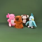 Marionnette peluche podcoll mario capybara (24 cm)