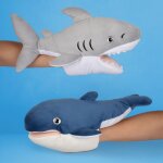 Marionnette peluche tr�sors marins mario baleine (30 cm)