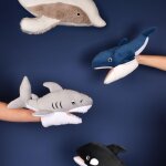 Marionnette peluche tr�sors marins mario requin (30 cm)