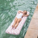 Matelas aquatique l�opard vieux rose