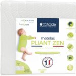 Matelas pliant 2 parties zen dhoussable (60x120 cm)