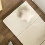 Matelas de voyage pliant ray� tilleul (60 x 120 cm)
