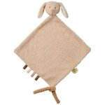 Maxi doudou attache sucette teddy lapin beige