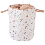 Maxi panier de rangement � anses clairi�re et mocha (40x45 cm)