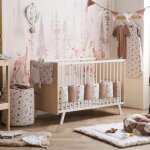 Maxi panier de rangement � anses clairi�re et mocha (40x45 cm)