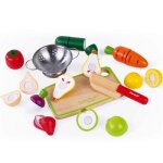 Maxi set de fruits et lgumes en bois  dcouper