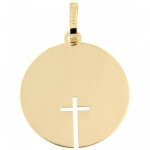 Mdaille ajoure croix (or jaune 750) - reconditionn