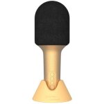 Microphone bluethooth avec haut - parleur intégré glitter or Microphone bluethooth avec haut - parleur intégré glitter or