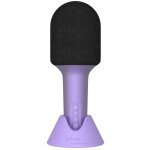 Microphone bluethooth avec haut - parleur int�gr� glitter pourpre