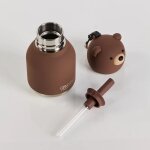 Mini gourde isotherme bestie ours brun (200 ml)