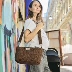 Mini organisateur de poussette l�opard noir