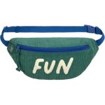 Mini sac banane little gang velours fun vert