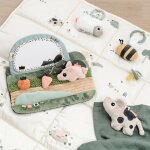 Miroir d'�veil tummy time tiny farm multicolore