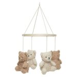 Mobile bb teddy bear natural - biscuit
