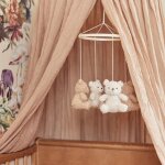 Mobile b�b� teddy bear natural - biscuit