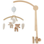 Mobile musical avec bras en bois lily et fluffy