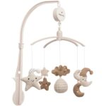 Mobile musical heaven clay - warm linen