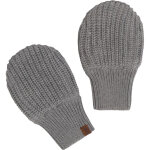 Moufles b�b� en teddy coton bio soul gris (0 - 6 mois)