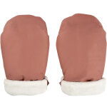 Moufles pour poussette terracotta