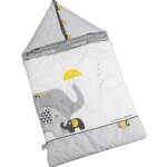 Nid d'ange passe sangle babyfan �l�phant gris (80 cm)