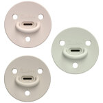Pack 3 sucettes choochoo billie nude sand sage (6 mois et + )