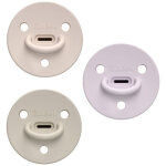 Pack 3 sucettes choochoo pinky nude sand lilac (6 mois et + )