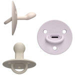 Pack 3 sucettes choochoo pinky nude sand lilac (6 mois et + )