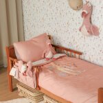 Pack housse de couette lit r�versible enfant et taie blooming safari (120 x 150 cm)