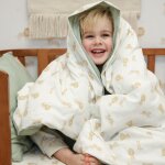Pack housse de couette lit r�versible enfant et taie safari leo (120 x 150 cm)