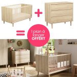 Pack lit �volutif, commode et plan � langer offert paloma (70 x 140 cm)