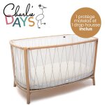 Pack lit kimi mousse desert + 1 prot�ge matelas + 1 drap housse white