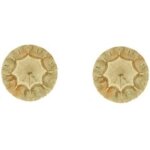 Paire de fermoirs vissés pour boucle d'oreilles (or jaune 375°) Paire de fermoirs vissés pour boucle d'oreilles (or jaune 375°)