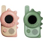 Paire de talkie - walkie zoo dino pink - dino green