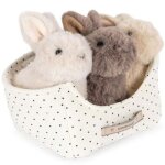 Panier 3 peluches lapin Panier 3 peluches lapin