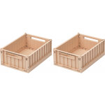 Lot de 2 petites caisses de rangement weston s tuscany rose