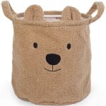 Panier de rangement teddy beige (30 x 30 cm)