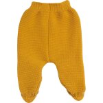 Pantalon en maille moutarde (0 - 1 mois)