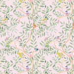 Papier peint intiss� roseraie rose