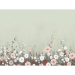 Papier peint dcor xl jardin fleuri
