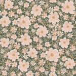 Papier peint les fleurs fond vert foncé (50 cm x 10 m) Papier peint les fleurs fond vert foncé (50 cm x 10 m)