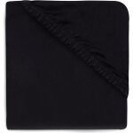 Drap housse en jersey noir pour matelas de parc (95 cm)