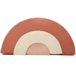 Jeux en mousse milo arc - en - ciel bois de rose, milk, nude (3 blocs)